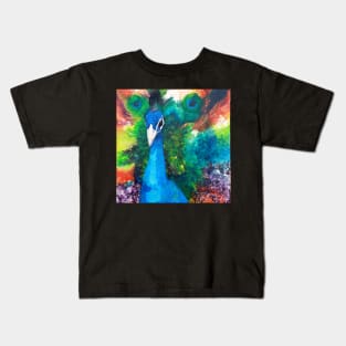 Peacock Splendour Kids T-Shirt